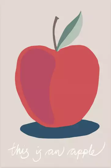 Apple-pomme - affiche fruits