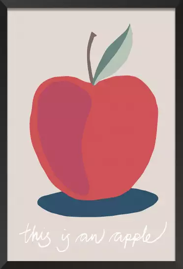 Apple-pomme - affiche fruits