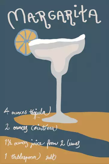 Pause margarita - poster cocktail