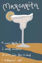 Pause margarita - poster cocktail