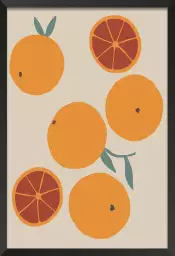 Orange fraiche - affiche fruit