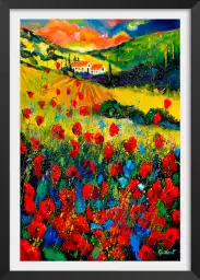 Champs - tableau peinture paysage nature