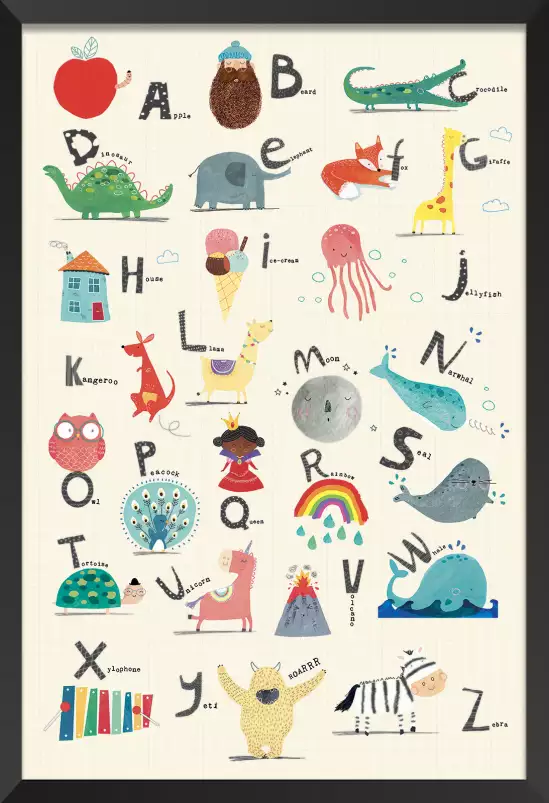 Alphabet enfant - poster enfant