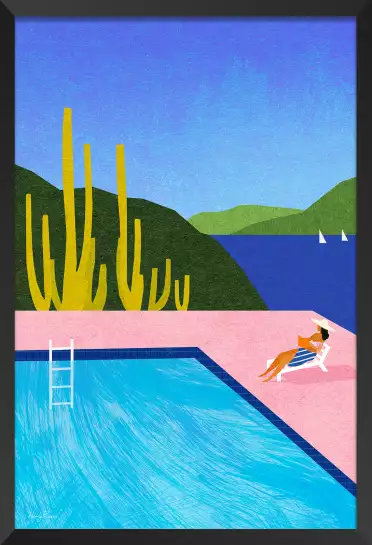 Swimming pool III - affiche neo vintage