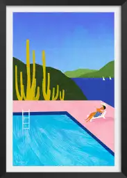 Swimming pool III - affiche neo vintage