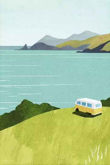 Van life - affiche neo vintage