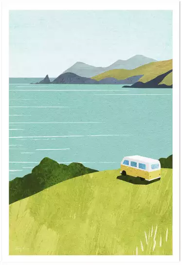 Van life - affiche neo vintage