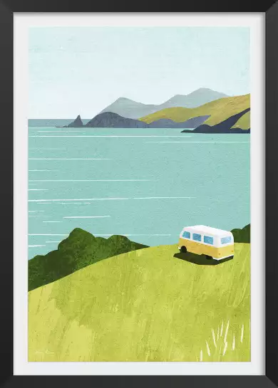 Van life - affiche neo vintage