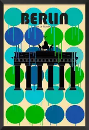 Berlin Brandenburger Tor - affiche ville