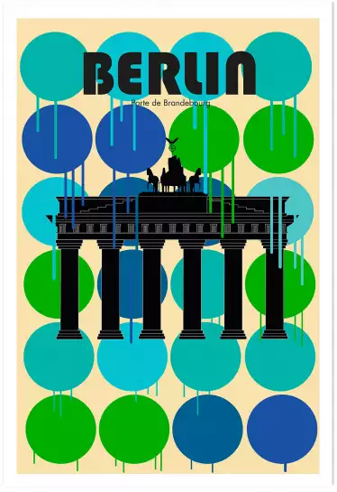 Berlin Brandenburger Tor - affiche ville