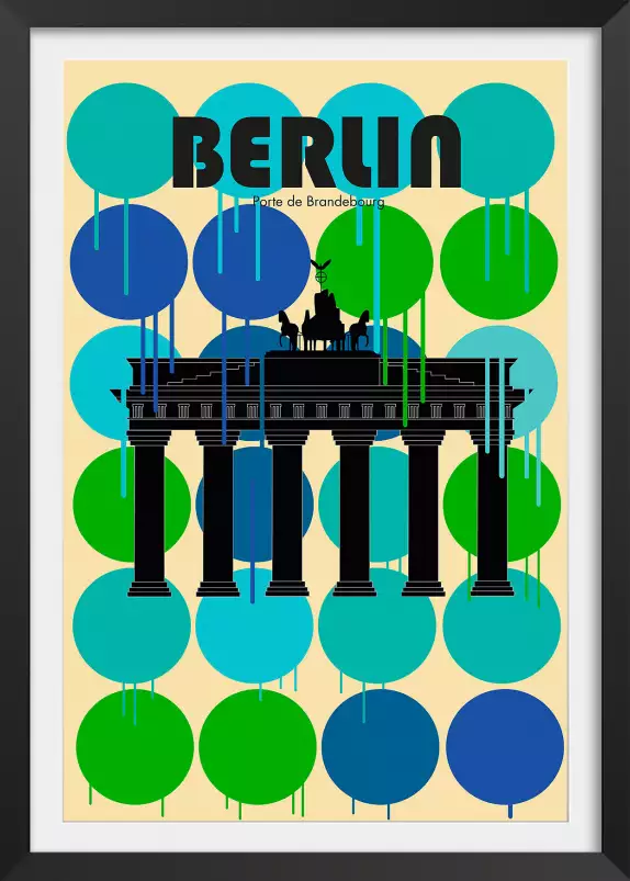 Berlin Brandenburger Tor - affiche ville