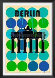 Berlin Brandenburger Tor - affiche ville