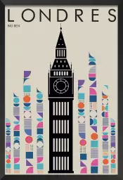 London Big ben retro - affiche ville