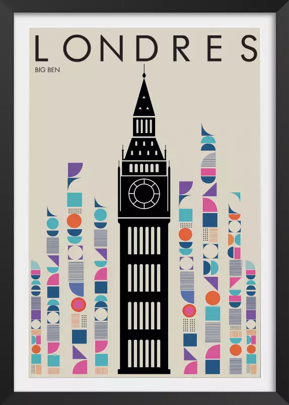 London Big ben retro - affiche ville