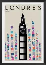 London Big ben retro - affiche ville