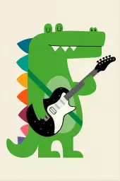 Rock croco - poster enfant