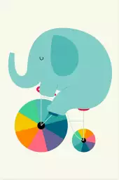 Elefant circle - poster enfant