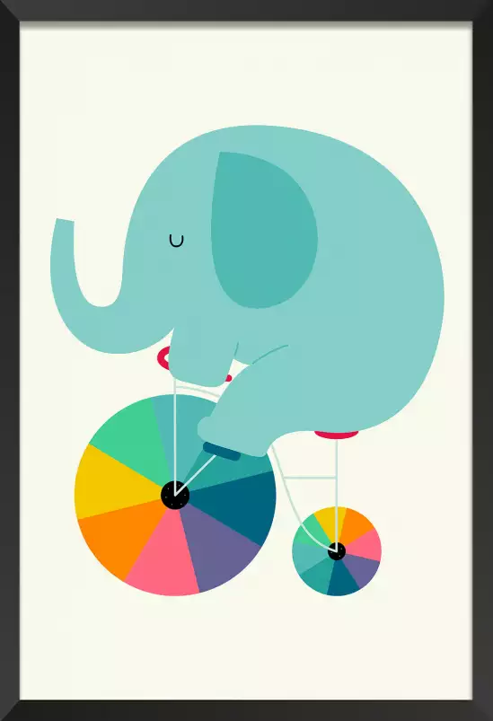 Elefant circle - poster enfant