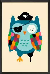 Capitaine hibou - poster enfant