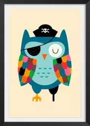 Capitaine hibou - poster enfant