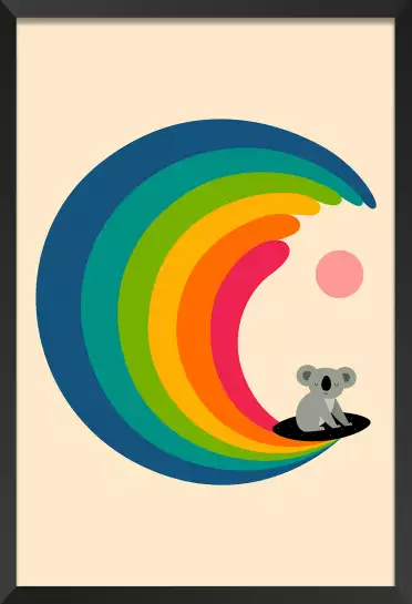 Surf and koala - poster enfant