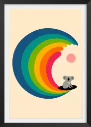 Surf and koala - poster enfant