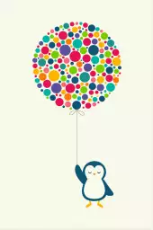 Pingouin ballon - poster enfant