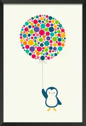 Pingouin ballon - poster enfant