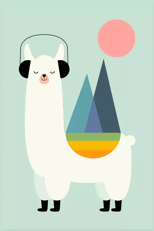Alpaga music - poster enfant