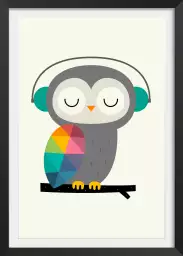 Hibou music - poster enfant