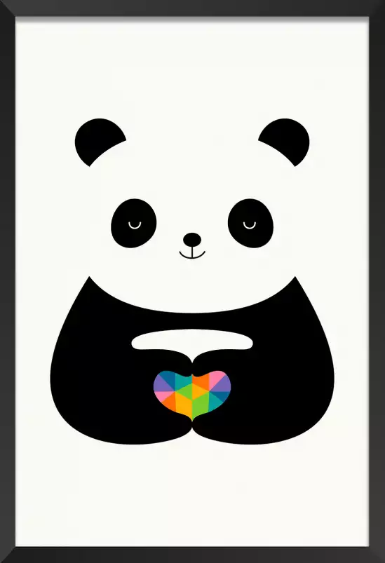 Love panda - poster enfant