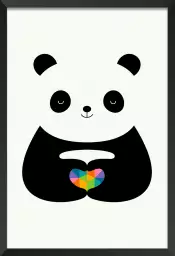 Love panda - poster enfant