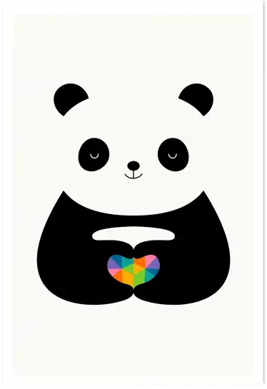 Love panda - poster enfant