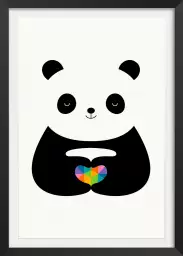 Love panda - poster enfant