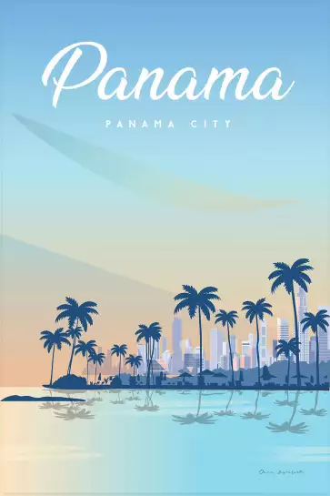 Panama city - affiche de voyage