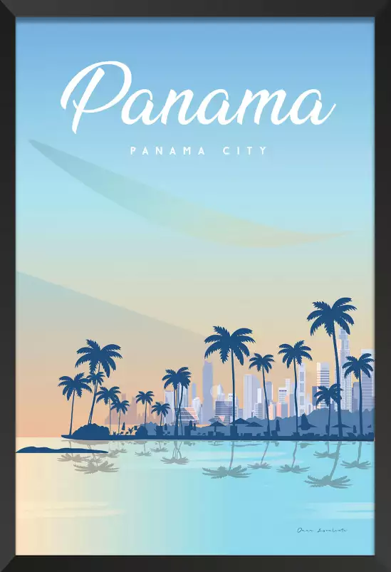 Panama city - affiche de voyage