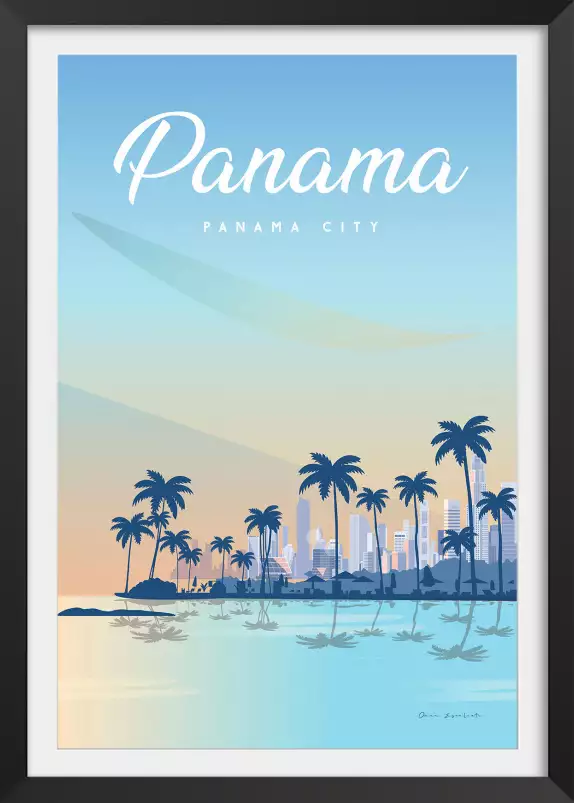 Panama city - affiche de voyage