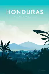 Honduras - affiche de voyage