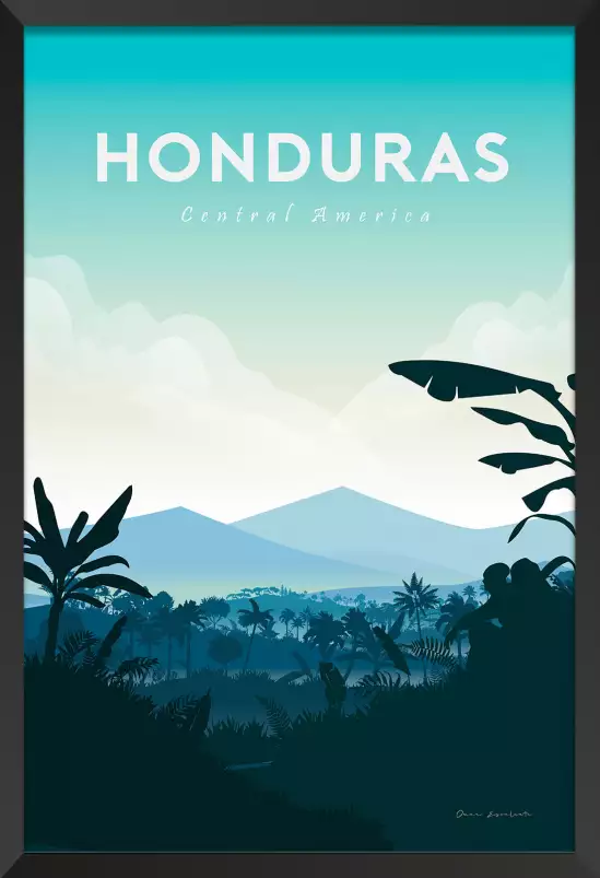 Honduras - affiche de voyage