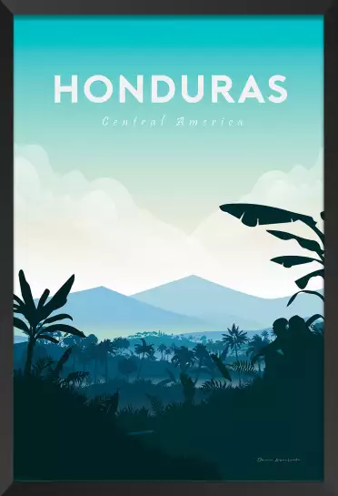 Honduras - affiche de voyage