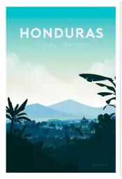 Honduras - affiche de voyage