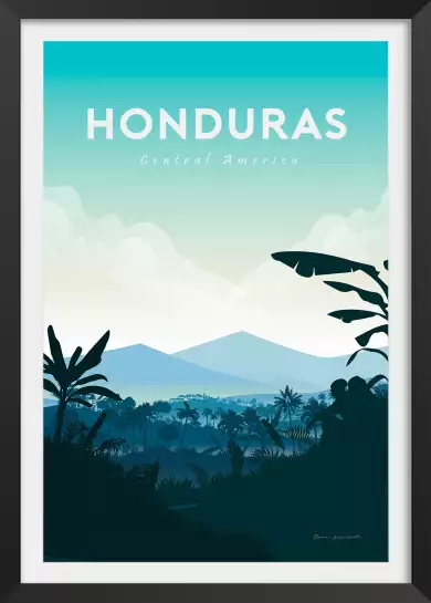 Honduras - affiche de voyage