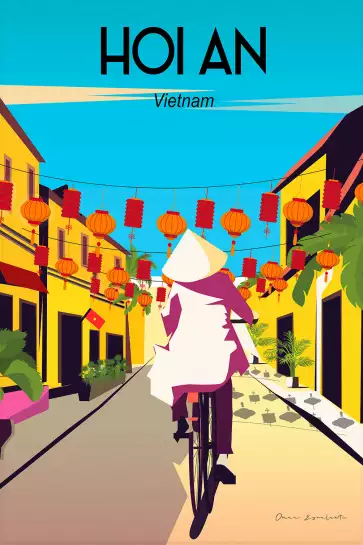 Hoi an Vietnam - affiche de voyage