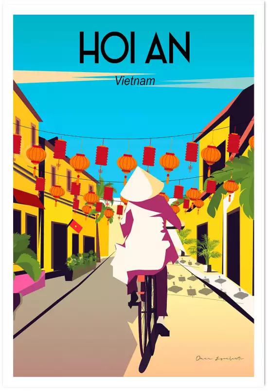 Hoi an Vietnam - affiche de voyage