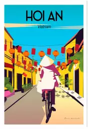 Hoi an Vietnam - affiche de voyage