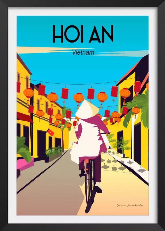 Hoi an Vietnam - affiche de voyage