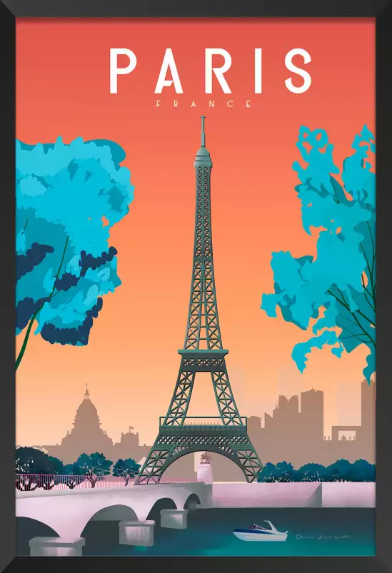 Paris france - affiche de paris