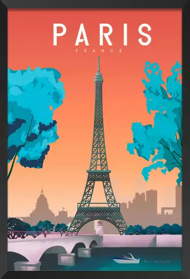 Paris france - affiche de paris