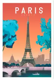 Paris france - affiche de paris