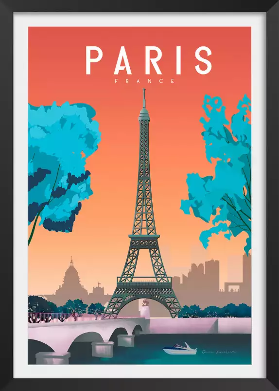 Paris france - affiche de paris